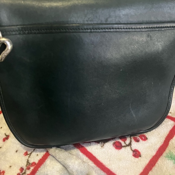 Brighton Dark Green Crossbody Bag with Silver Buckle and pure silver conchos - Picture 3 of 7